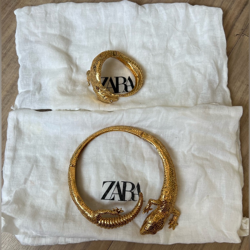 Lizard Necklace and Bracelet